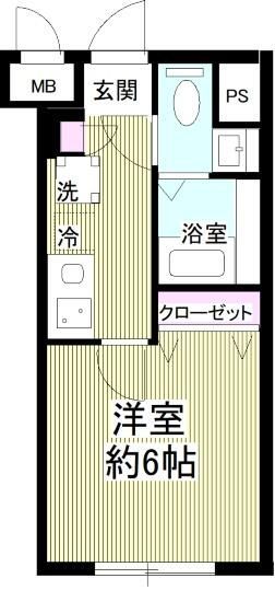 西武池袋線 椎名町駅 徒歩3分 4階建 築6年の間取り写真