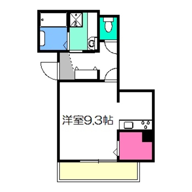 VILLA北花田D-roomの間取り写真