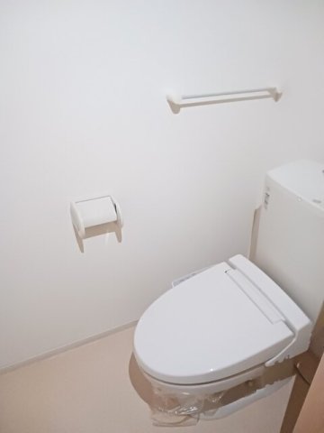 トイレ　落ち着いた色調のトイレです