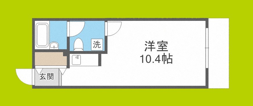 ライオンズシティ難波南の間取り写真