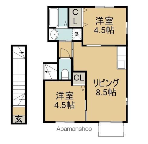 angle堀川の間取り写真