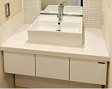 洗面設備　別タイプ部屋　参考写真です