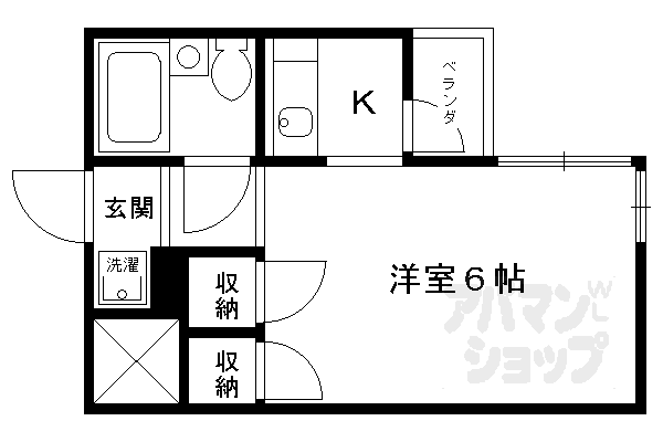 二条グランドハイツの間取り写真