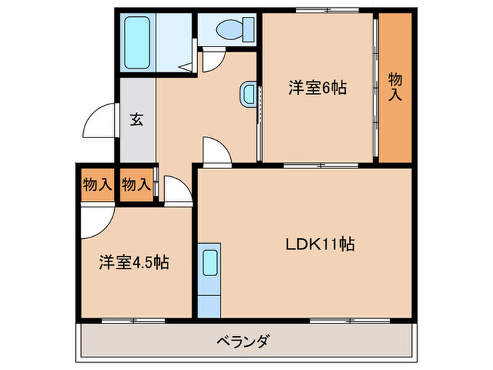 大善坊マンションの間取り写真