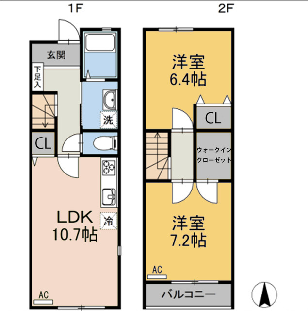 アルヴィータB棟の間取り写真