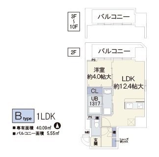 Mare Shitadera-machiの間取り写真