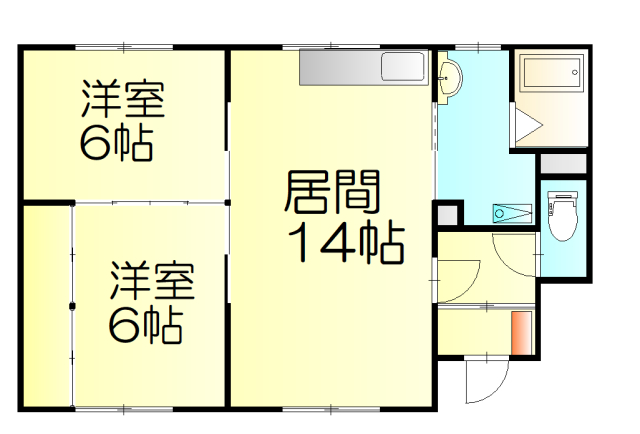 新富フルールの間取り