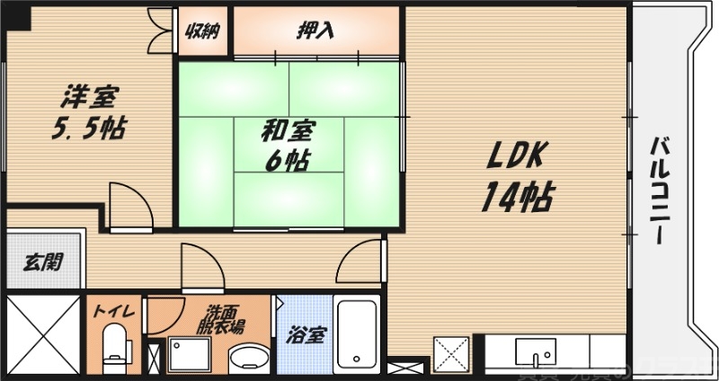 ウエストハイツP1の間取り