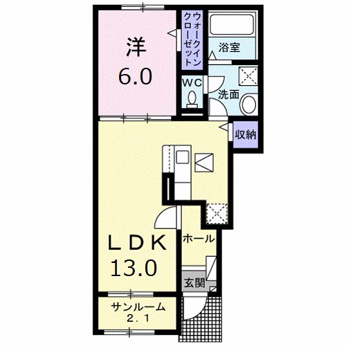 姫路市御立中のアパートの間取り