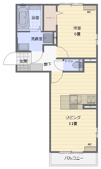 グランシャトー駅東の間取り