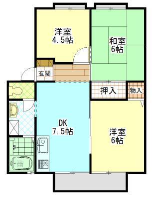 エレガンス幕山台Ａの間取り