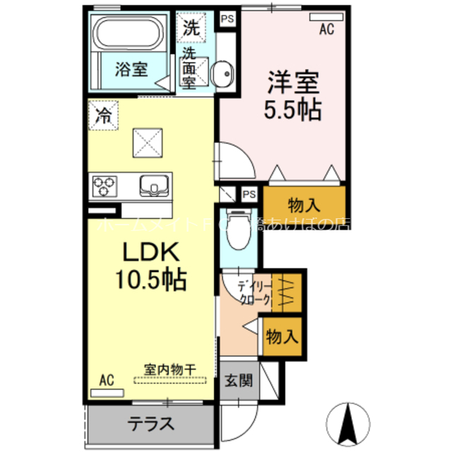 プランドールVII　A棟の間取り