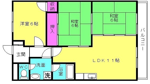 エクセレント中島の間取り