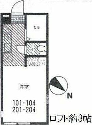 横須賀市追浜東町のアパートの間取り