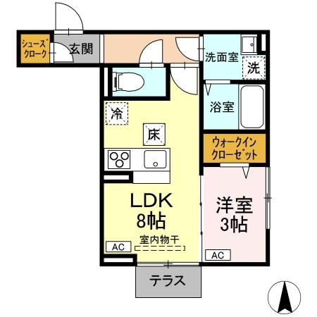 Dスクエア子安町仮番地の間取り