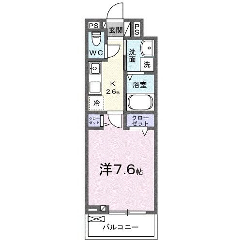 高崎市貝沢町のアパートの間取り