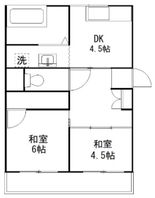 シャトーナカノの間取り