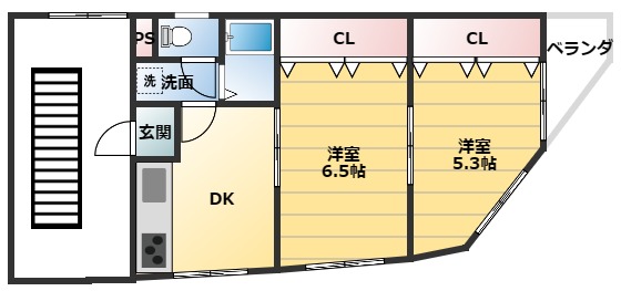 ベルエアー御影IIの間取り