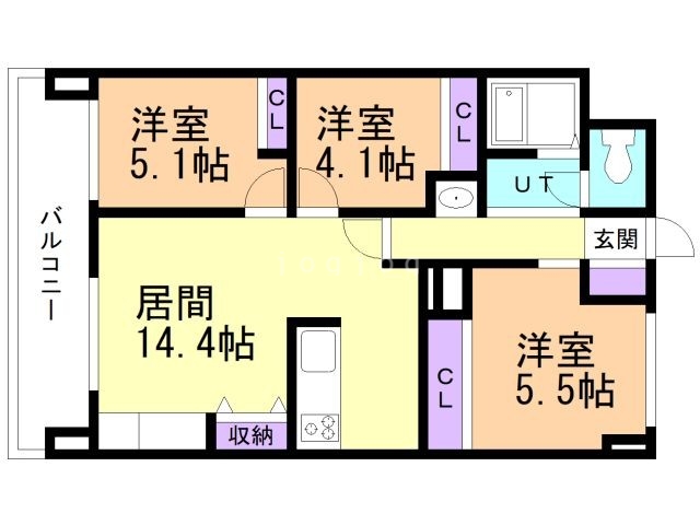 クリナーレ志家町の間取り