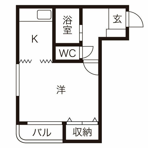 プレサント南８西８の間取り