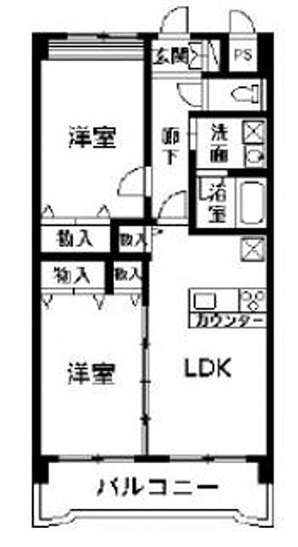 マンションエクレールの間取り