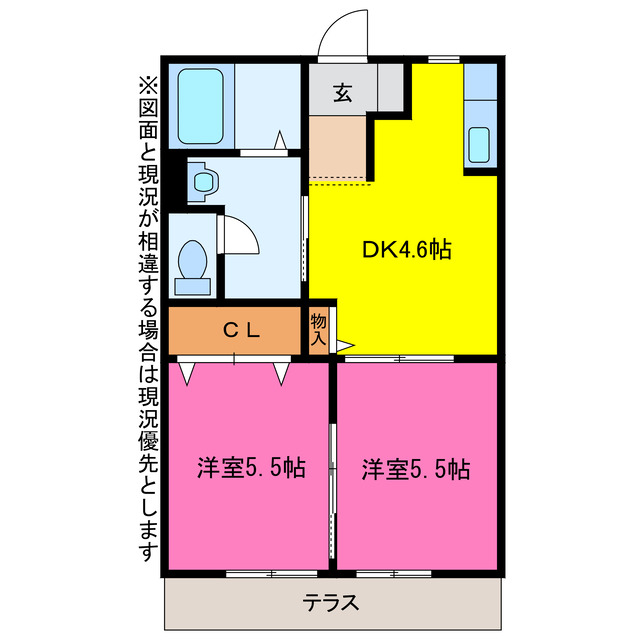 フレグランスＯＫＩＮＯの間取り