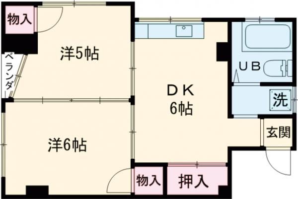 コンフォート竜泉クボタの間取り