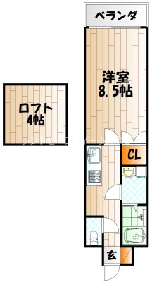 リファレンス門司駅前の間取り