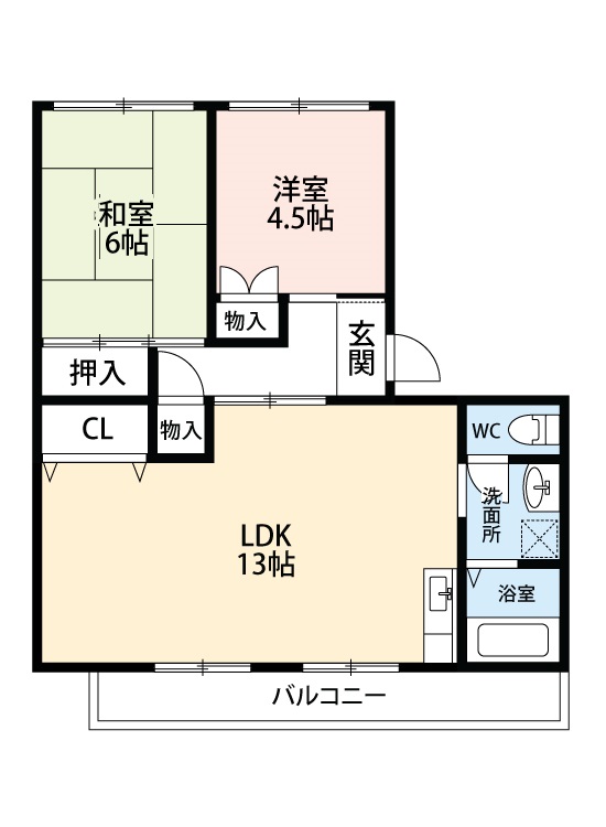 安城市今本町のマンションの間取り