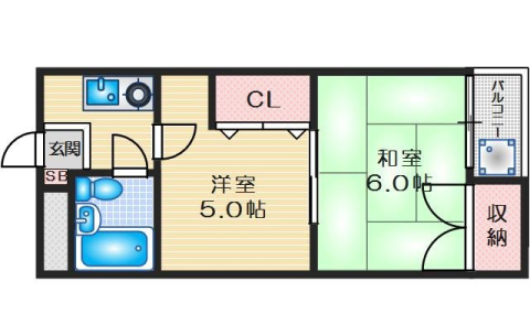 石田グリーンハイムの間取り