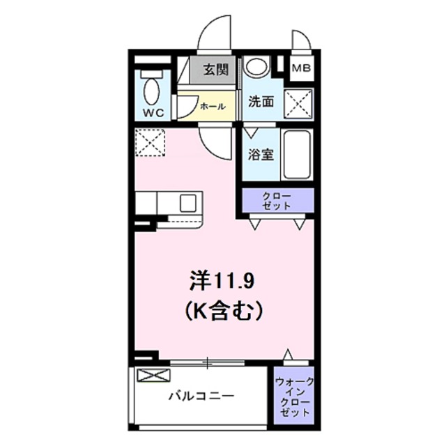 京都市南区吉祥院砂ノ町のアパートの間取り