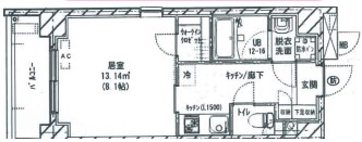 川越市脇田町のマンションの間取り