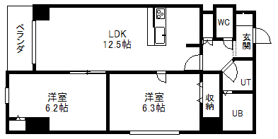 マハトゥール札幌の間取り