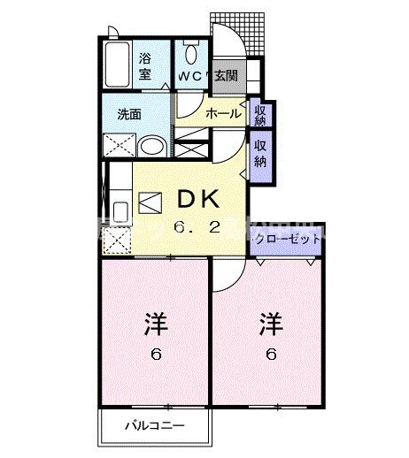 グラスハイツ盛兼Ｂの間取り