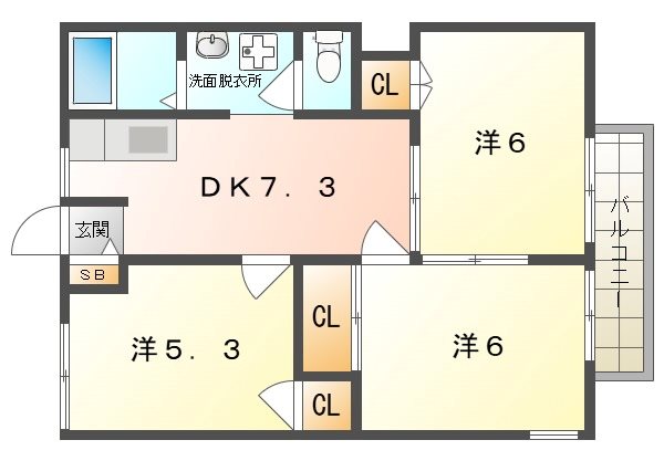 ハイツ西井の間取り