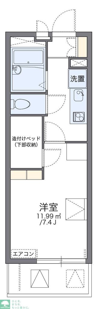 レオパレスボナール　Ｓ　Ｙの間取り