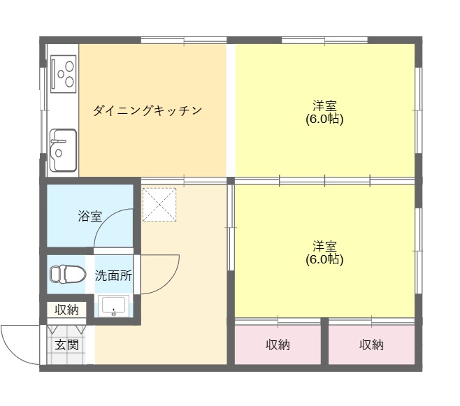 ハイツ東町の間取り