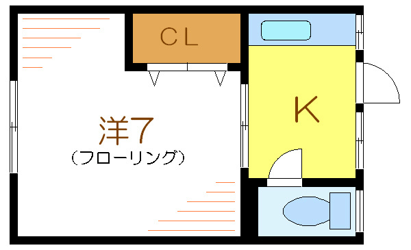 江戸川区西篠崎のマンションの間取り