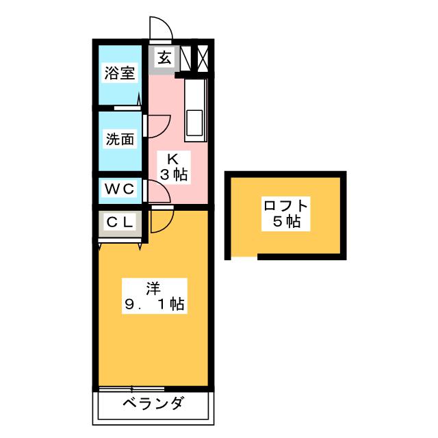 クレバネス町屋の間取り