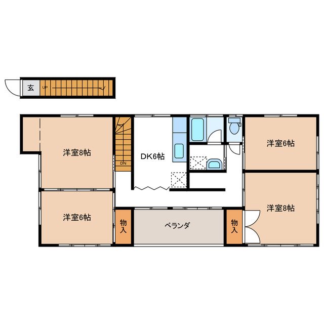 渡部荘の間取り