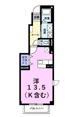 常滑市神明町のアパートの間取り