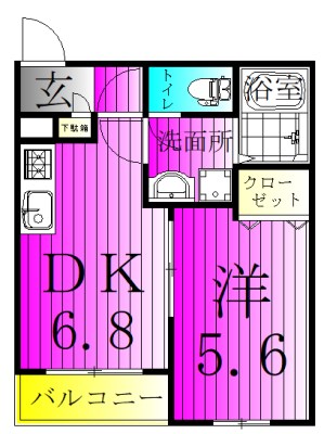 ジーメゾン東鎌ヶ谷の間取り