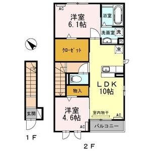 ラ・ファミーユIIの間取り