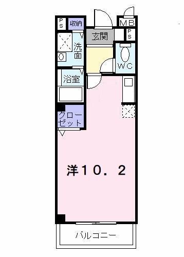 交野市星田のアパートの間取り