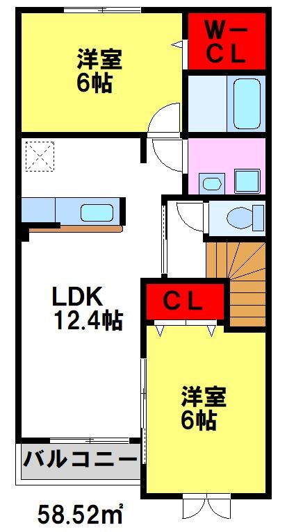 ピュアネス今泉IIIの間取り