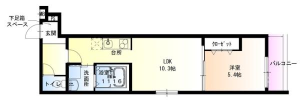 フジパレス助松町　1番館の間取り