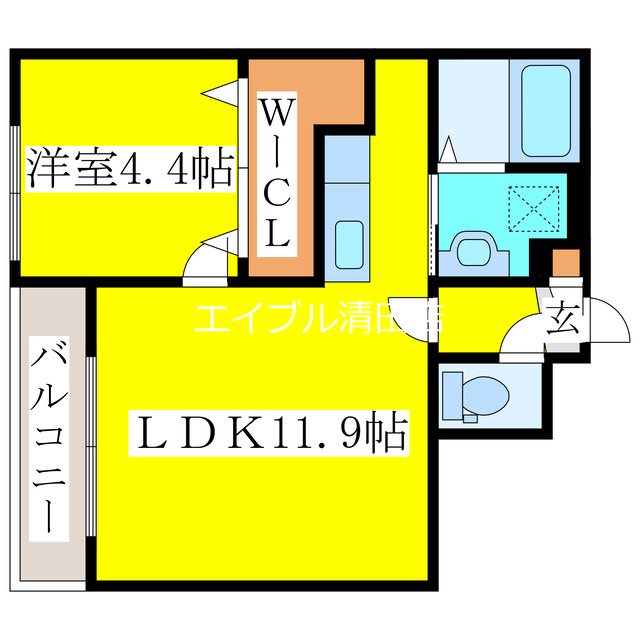 ライトベル共栄町の間取り