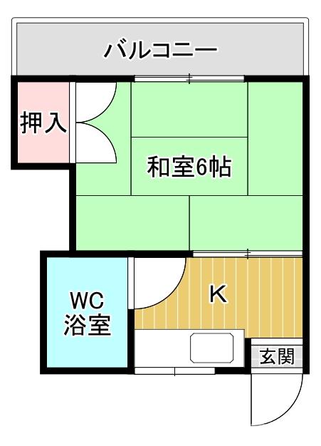 ハイツ清水丘の間取り