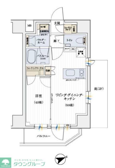 デュオステージ立川曙町の間取り