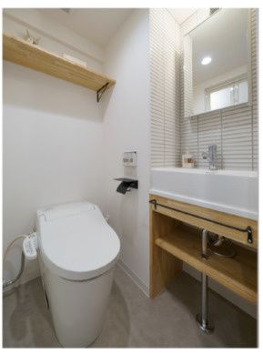 トイレ　モデルルームです・家具小物類はつきません